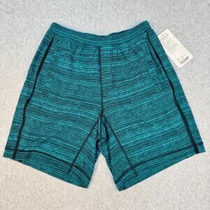 Lululemon Pace Breaker 7" Lined Shorts Green/Teal & Black NWT